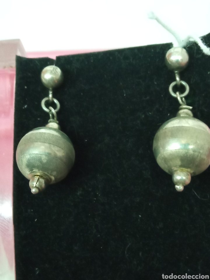 Antig&uuml;edades: pendientes plata de ley + - Foto 2