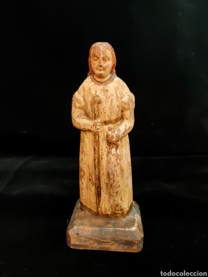 Antig&uuml;edades: Talla de madera, religiosa - Foto 1