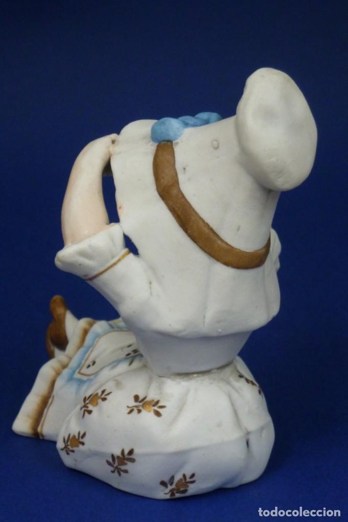 Antig&uuml;edades: Figura de porcelana de biscuit - Foto 4