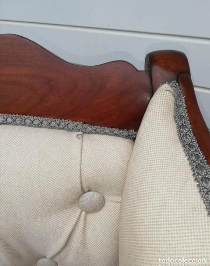 Antig&uuml;edades: SILLON DE CAOBA RECLINABLE S.XIX - Foto 11