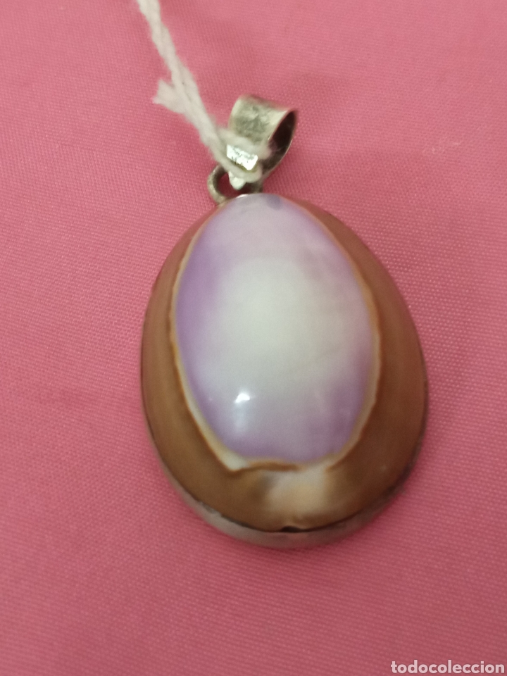 Antig&uuml;edades: colgante plata caracola + - Foto 1