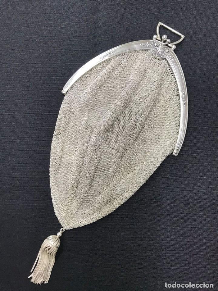 Antig&uuml;edades: Bolso de plata a&ntilde;os 50 - Foto 1