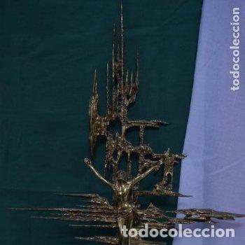 Antig&uuml;edades: Crucifijo de bronce #27# - Foto 3