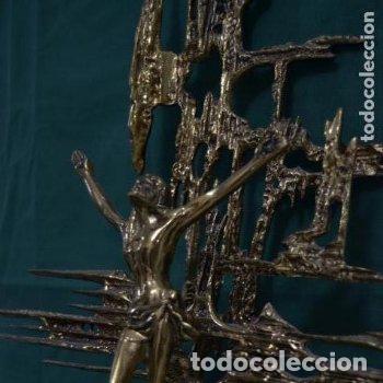 Antig&uuml;edades: Crucifijo de bronce #27# - Foto 4