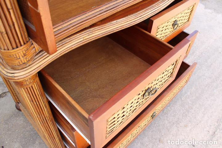Antig&uuml;edades: mueble armario de bamb&uacute; - Foto 6
