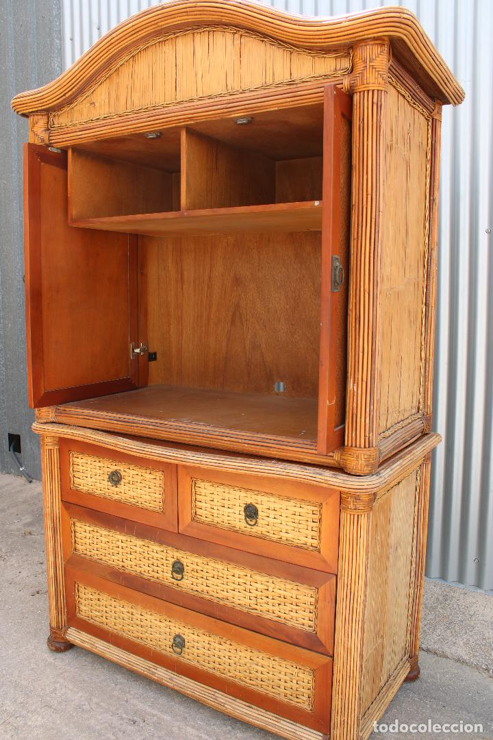 Antig&uuml;edades: mueble armario de bamb&uacute; - Foto 10