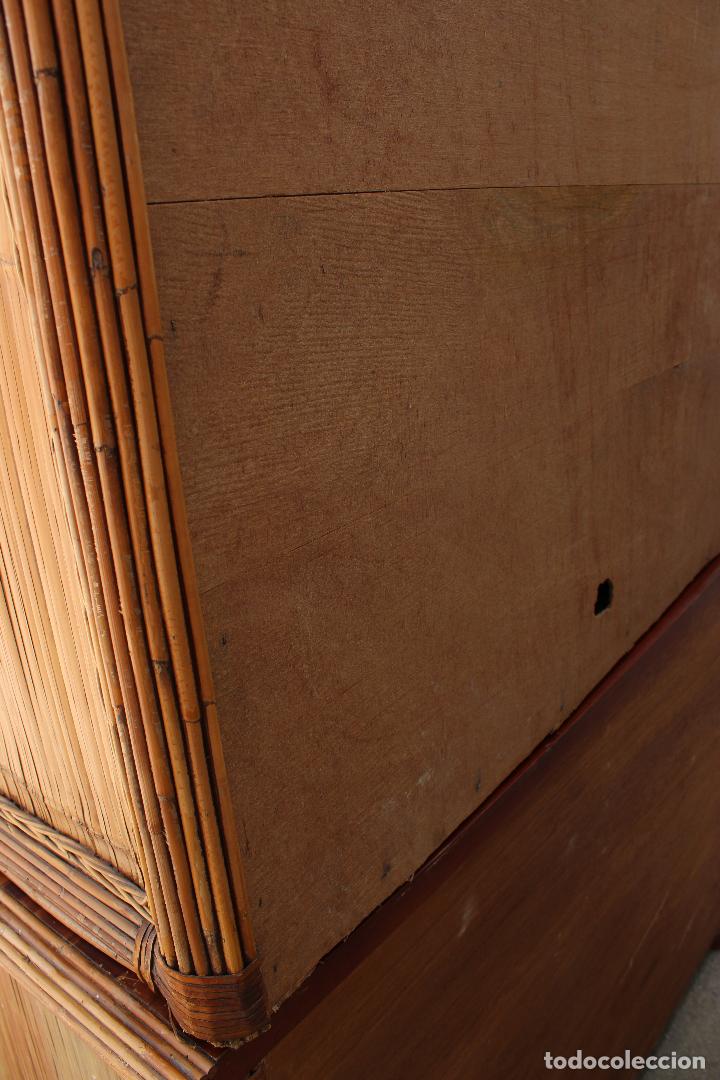 Antig&uuml;edades: mueble armario de bamb&uacute; - Foto 13