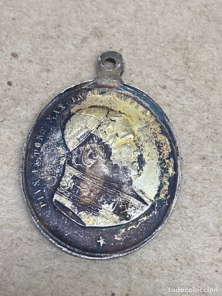 Antig&uuml;edades: Medalla de plata religiosa - Foto 1