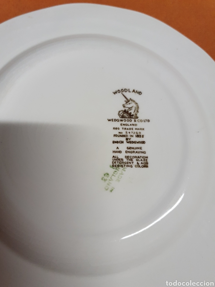 Antig&uuml;edades: 2 platos Porcelana - Foto 3