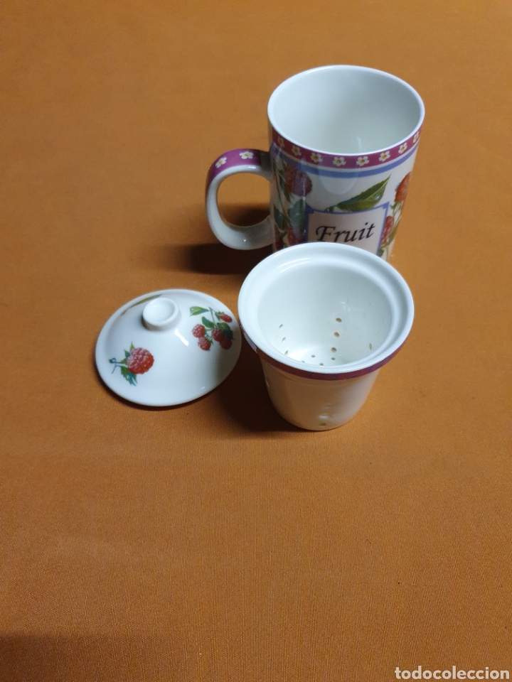 Antig&uuml;edades: Taza t&eacute; Porcelana - Foto 2