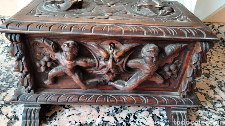 Antig&uuml;edades: ANTIGUO COFRE MADERA - Foto 1