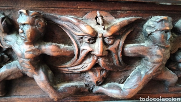 Antig&uuml;edades: ANTIGUO COFRE MADERA - Foto 6