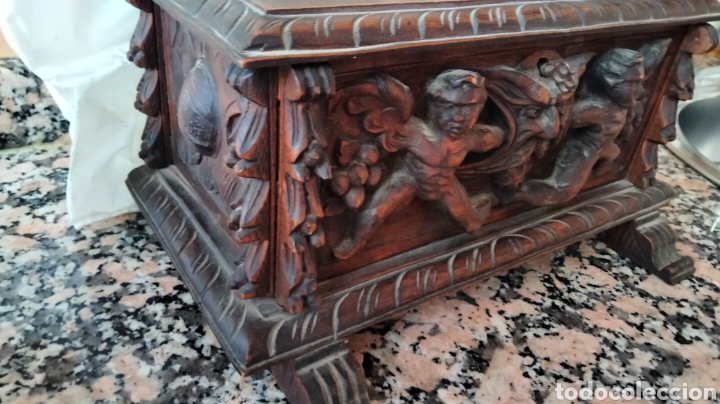 Antig&uuml;edades: ANTIGUO COFRE MADERA - Foto 2