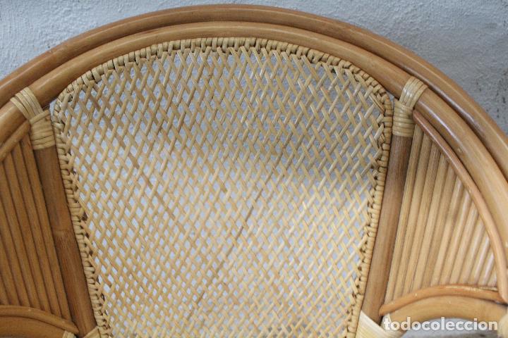 Antig&uuml;edades: sillon de mimbre bambu - Foto 6