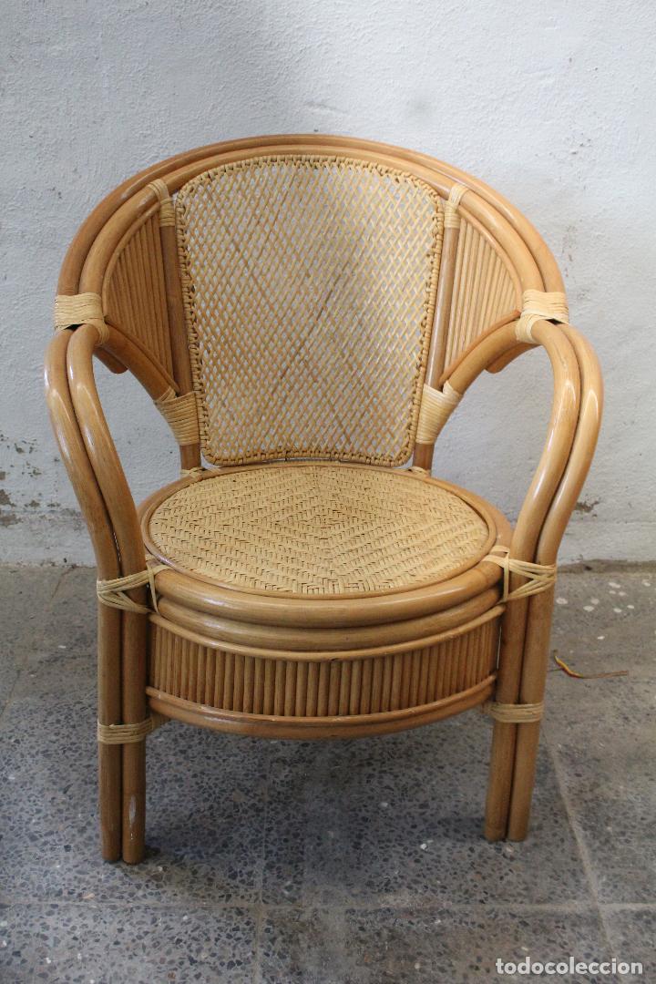 Antig&uuml;edades: sillon de mimbre bambu - Foto 1