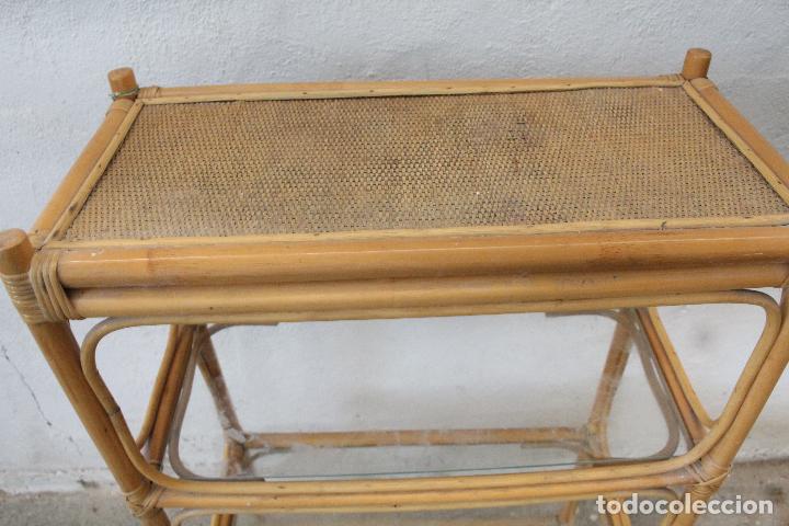 Antig&uuml;edades: estanteria mimbre bambu - Foto 2
