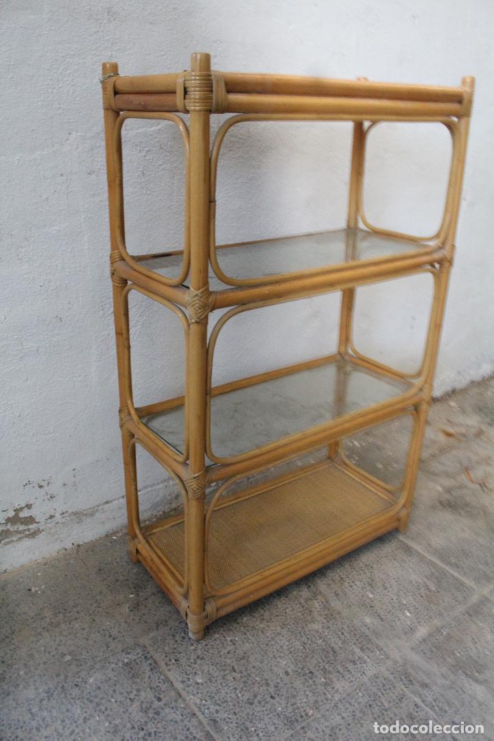 Antig&uuml;edades: estanteria mimbre bambu - Foto 4