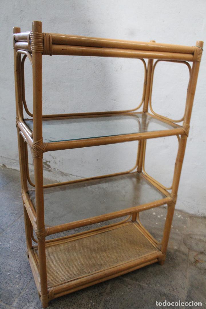 Antig&uuml;edades: estanteria mimbre bambu - Foto 5