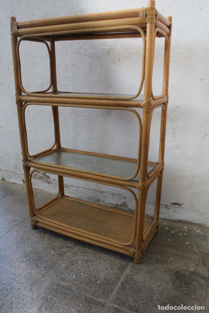 Antig&uuml;edades: estanteria mimbre bambu - Foto 7