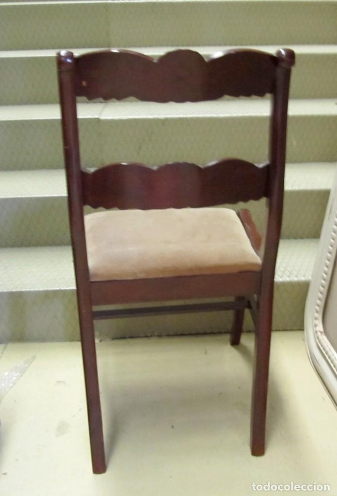 Antig&uuml;edades: 6 sillas antiguas en madera tallada - Foto 14
