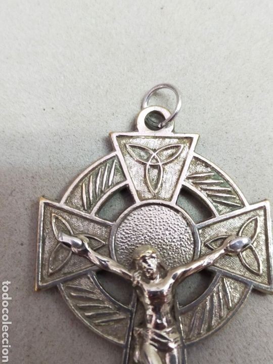 Antig&uuml;edades: CRUZ DE METAL PLATEADO. - Foto 3