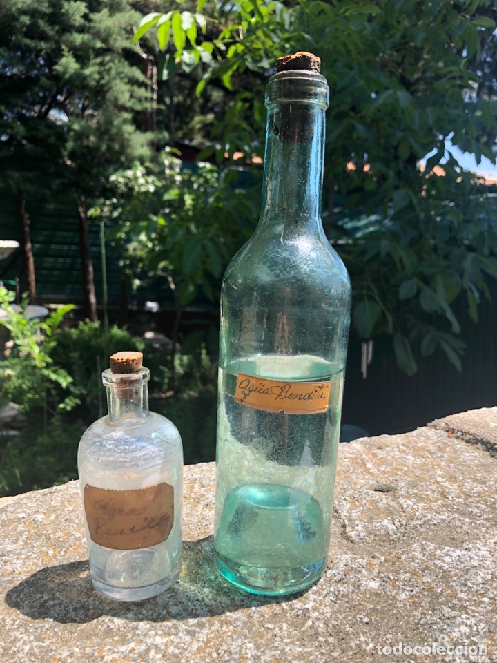 Antig&uuml;edades: Antiguas botellas de cristal - Foto 1