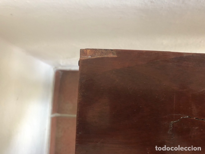 Antig&uuml;edades: Mesa juego caoba para restaurar - Foto 3