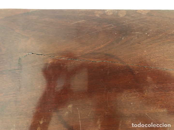 Antig&uuml;edades: Mesa juego caoba para restaurar - Foto 4
