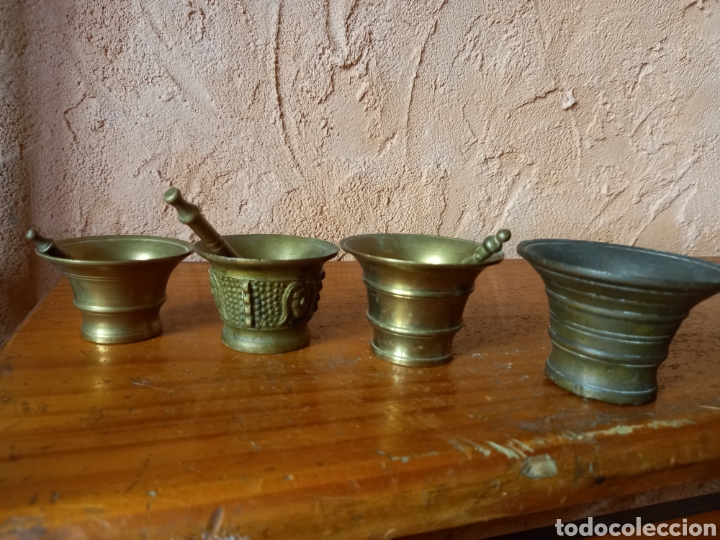 Antig&uuml;edades: QUATRO PEQUE&Ntilde;OS ALMIREZ O MORTEROS - Foto 21