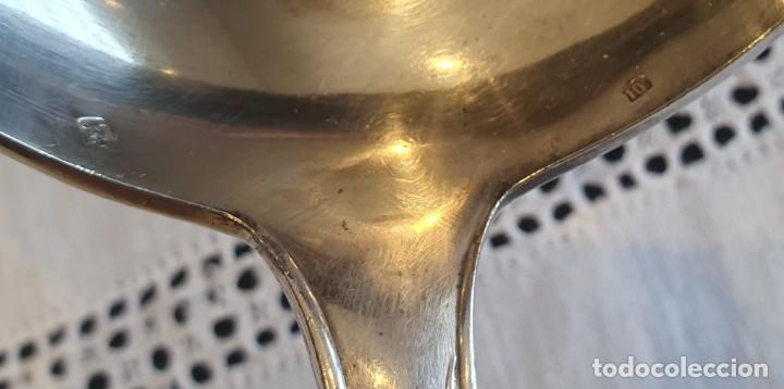 Antig&uuml;edades: Cucharon ba&ntilde;o de plata sellado - Foto 4