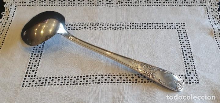 Antig&uuml;edades: Cucharon ba&ntilde;o de plata sellado - Foto 6