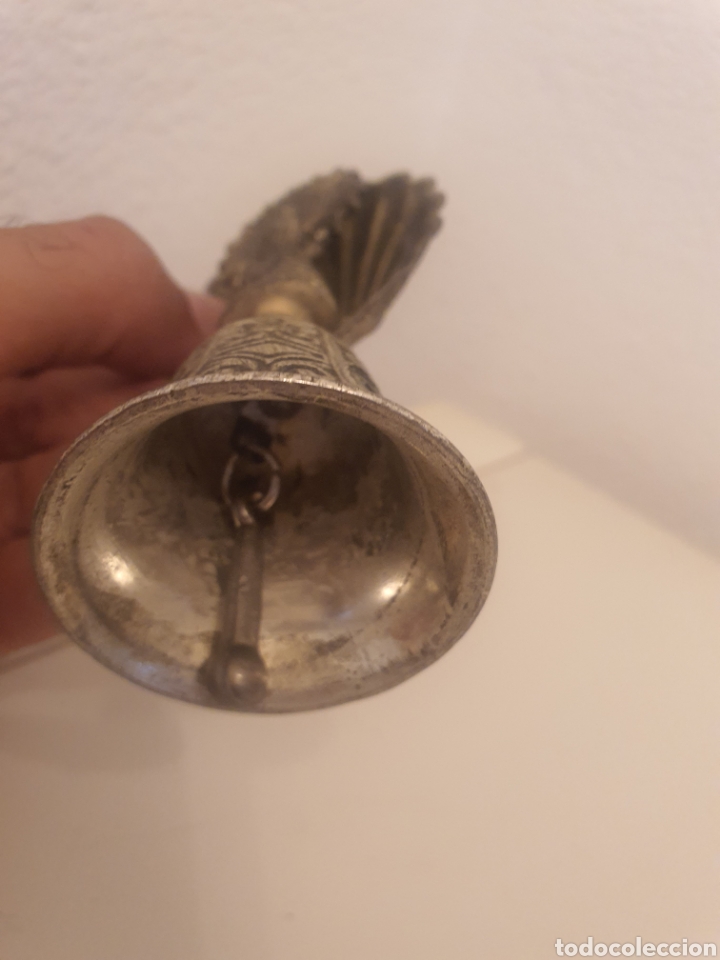 Antig&uuml;edades: Campana y concha con Virgen del Pilar - Foto 3