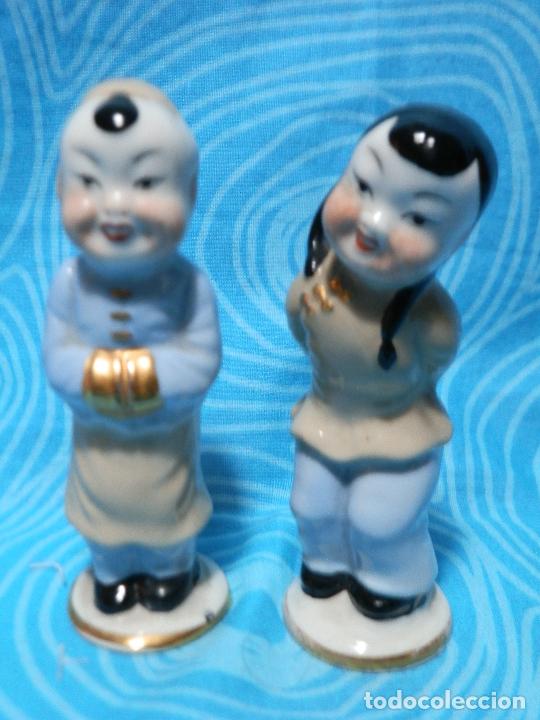 Antig&uuml;edades: FIGURAS CHINITOS DE PORCELANA , 9 CM - Foto 5