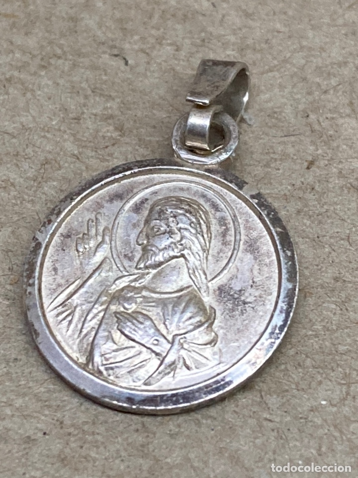 Antig&uuml;edades: Medalla de plata religiosa - Foto 1