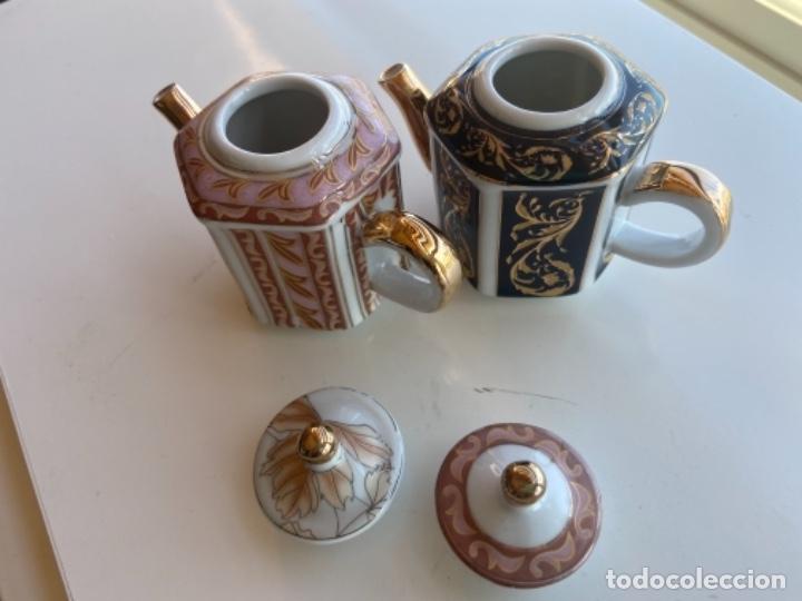 Antig&uuml;edades: Pareja de teteras porcelana - Foto 2