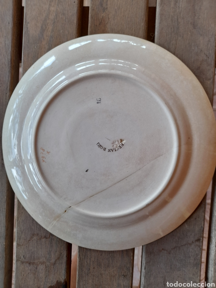 Antig&uuml;edades: Plato siglo XIX. - Foto 4