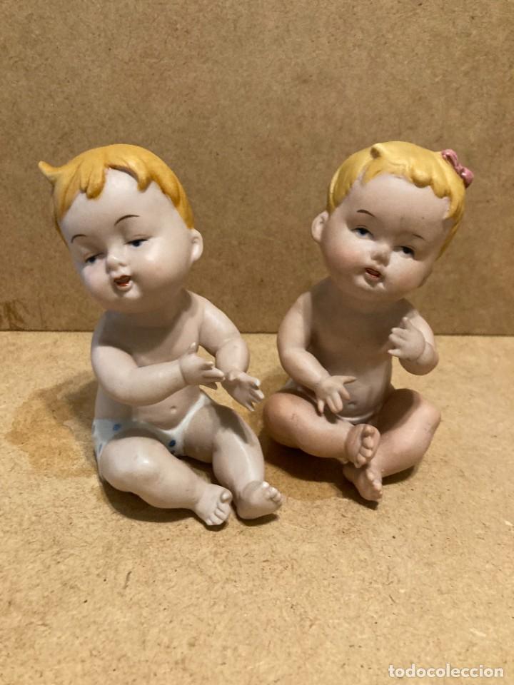 Antig&uuml;edades: Pareja de beb&eacute;s de biscuit - Foto 6