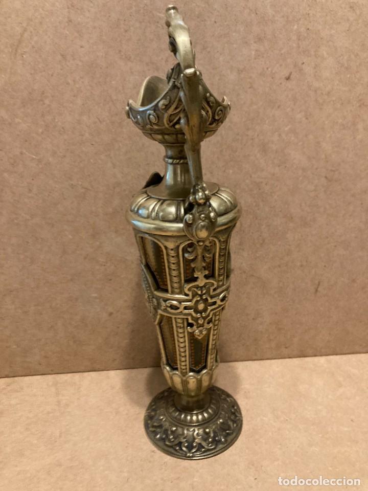 Antig&uuml;edades: Jarr&oacute;n de bronce aplicado sobre criistal - Foto 6