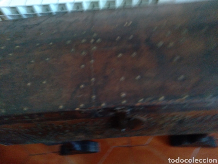 Antig&uuml;edades: Ba&uacute;l de viaje siglo 17 - Foto 2