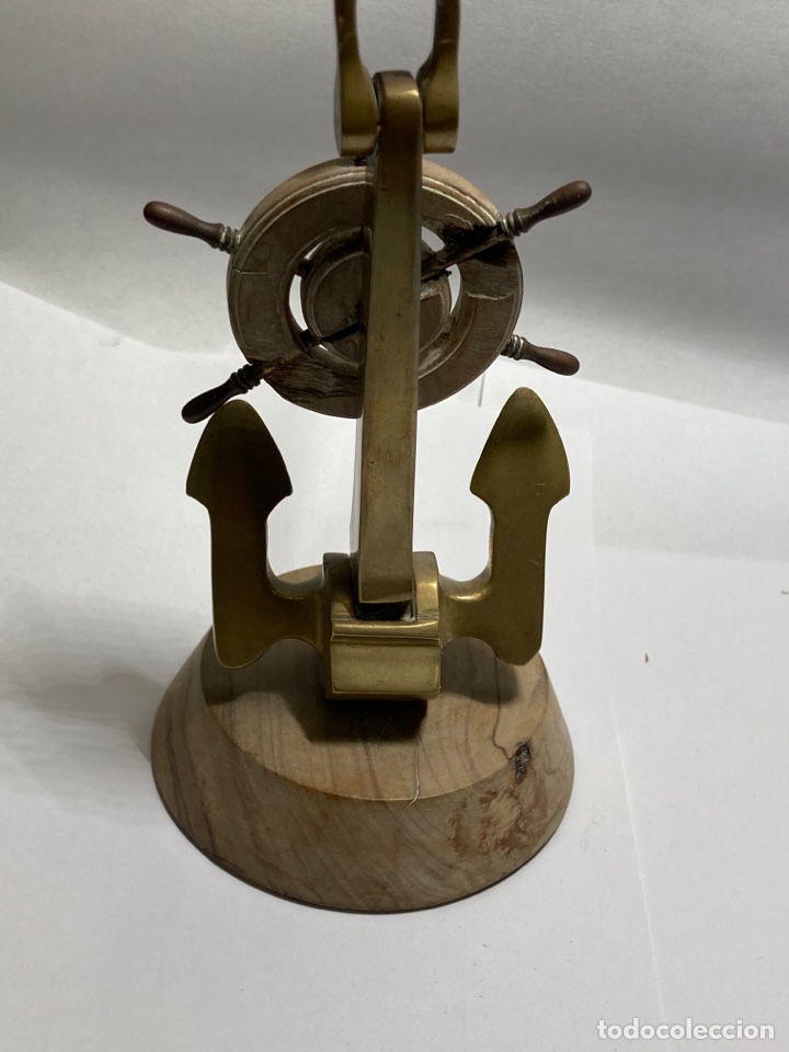 Antig&uuml;edades: Adorno Tim&oacute;n en bronce y peana 16x7cm - Foto 4