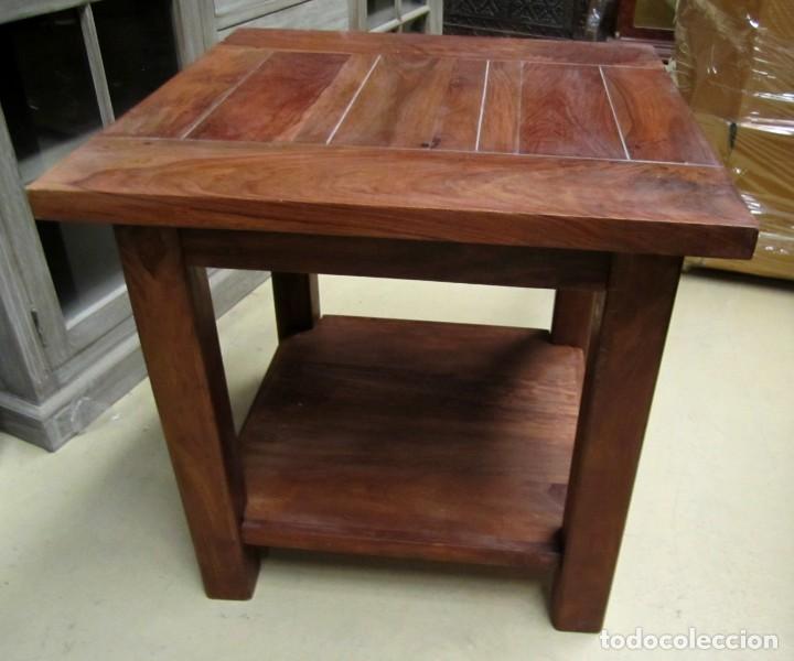 Antig&uuml;edades: Mesa auxiliar estilo colonial en madera de palisandro - Foto 7