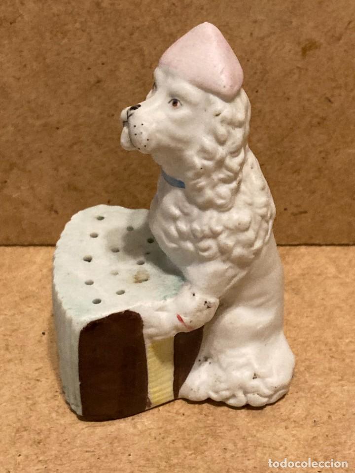 Antig&uuml;edades: Biscuit centroeuropeo perro cerillero - Foto 3