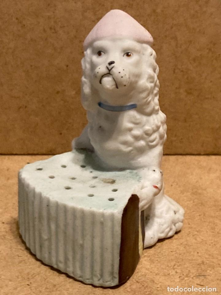 Antig&uuml;edades: Biscuit centroeuropeo perro cerillero - Foto 8