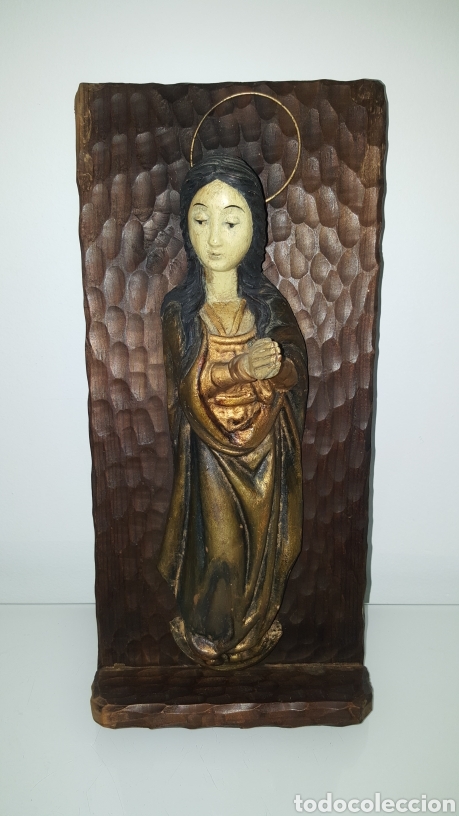 Antigüedades: Escultura Virgen antigua estilo gótica - Foto 1 - 278591088
