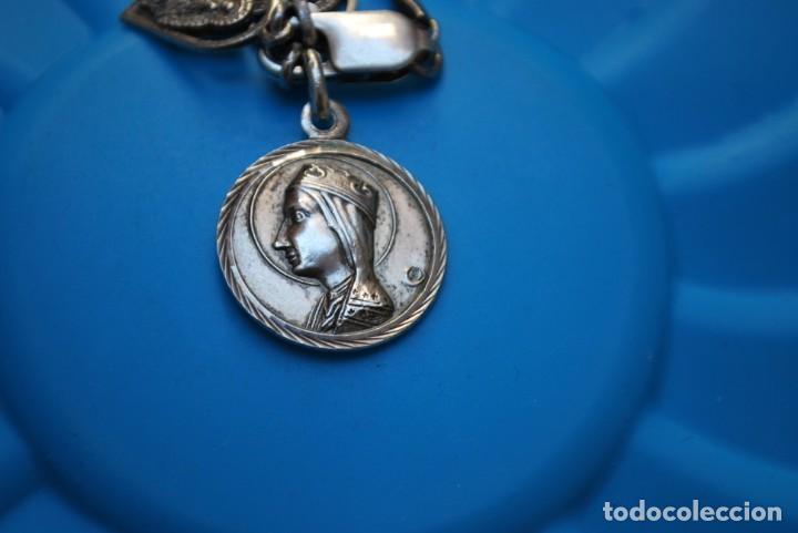 Antig&uuml;edades: LOTE DE 4 MEDALLONES DE PLATA . - Foto 3
