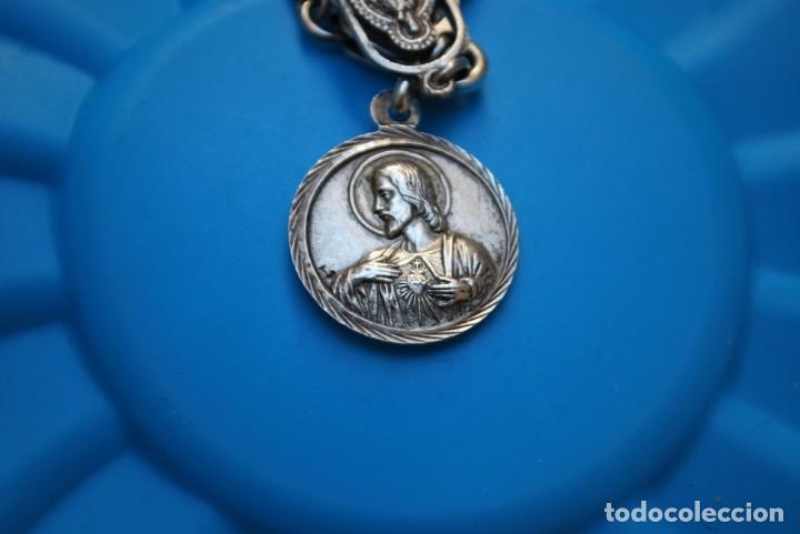 Antig&uuml;edades: LOTE DE 4 MEDALLONES DE PLATA . - Foto 4