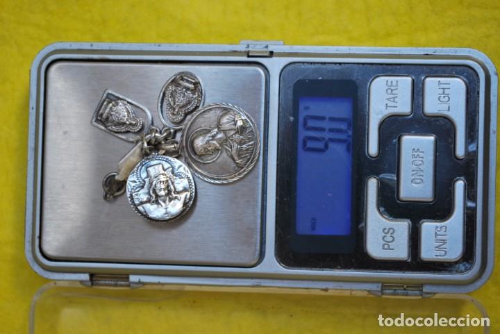 Antig&uuml;edades: LOTE DE 4 MEDALLONES DE PLATA . - Foto 10