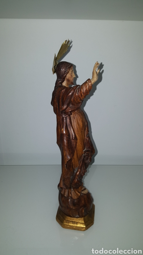 Antigüedades: Escultura Corazón de Jesús - Foto 3 - 278629908