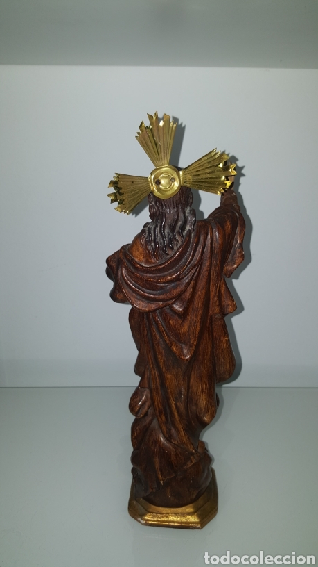 Antigüedades: Escultura Corazón de Jesús - Foto 4 - 278629908