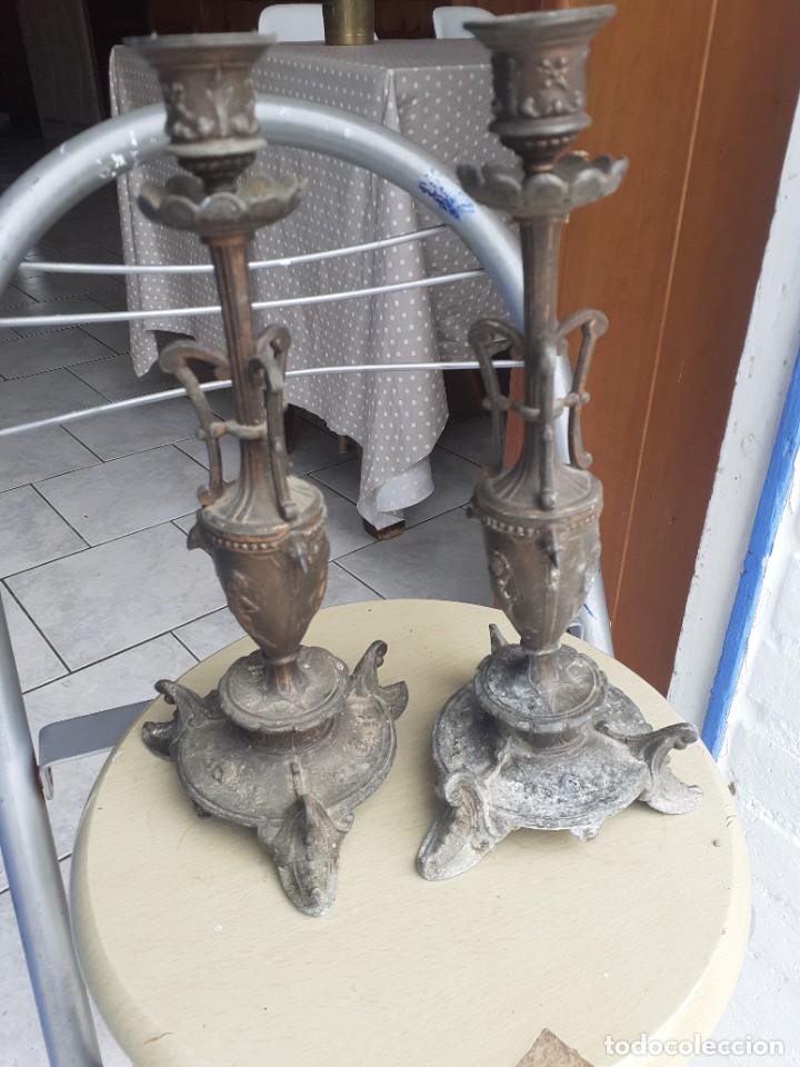 Antig&uuml;edades: Candelabros siglo XIX - Foto 1